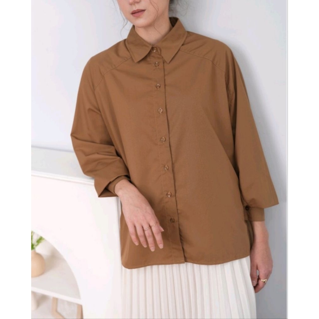 เสื้อ Preloved Runa(2xwear) เหมือนไฟ Heaven ใหม่ XS/S/Saddle สีน้ําตาล