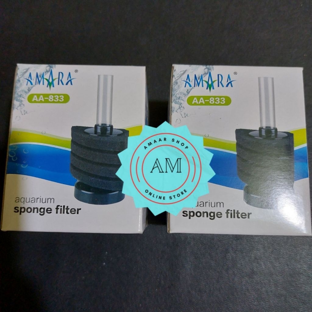 AMARA AA-833 / BIOFOAM AQUARIUM SPONGE FILTER AMARA AA 833 / SPONGE FILTER AA 833