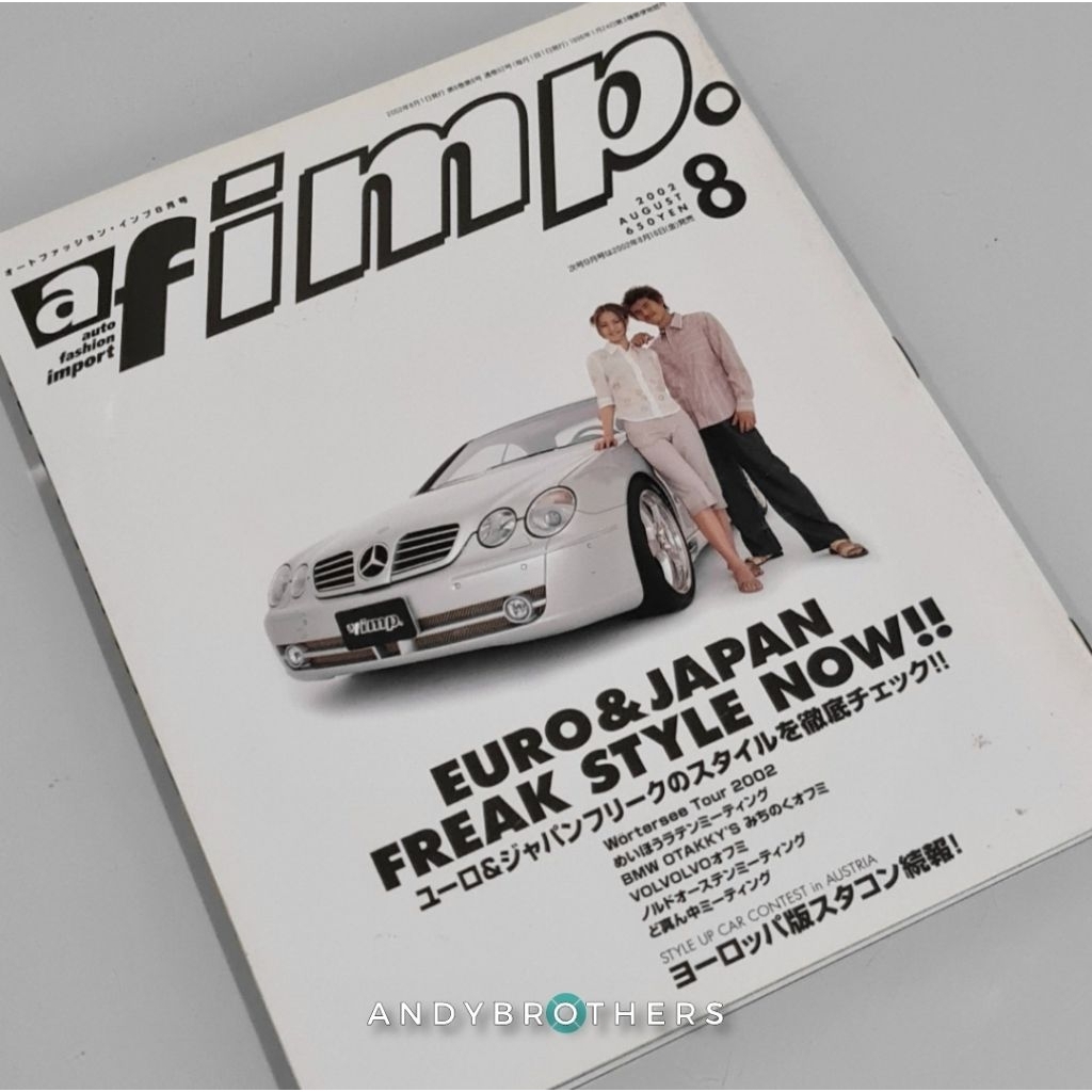 ตลาดในประเทศญี่ปุ่น JDM Euro Cars Automotive Catalog Book / Magazine - af IMP - ต้นฉบับ