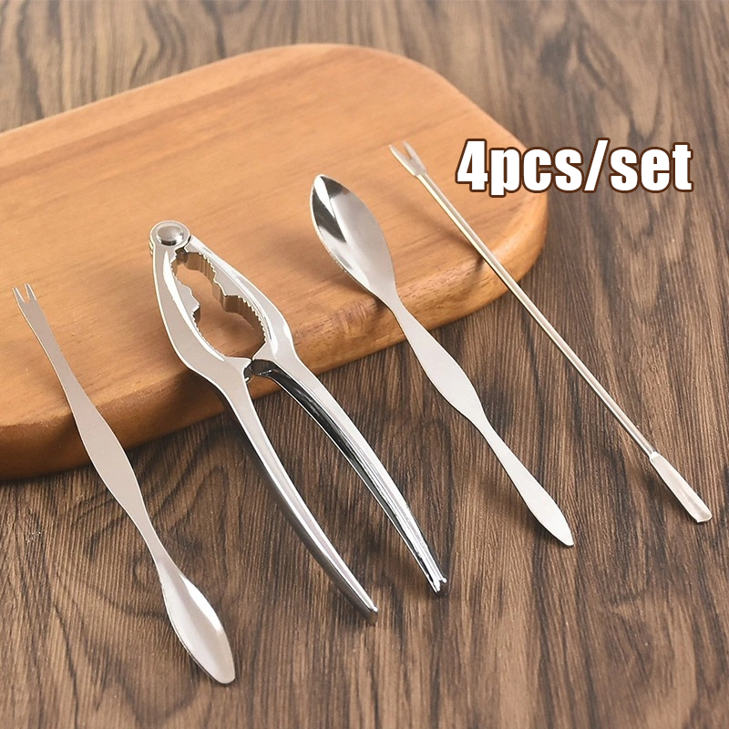 4 ชิ้น/เซ็ต Crab Cracker คีม Crab Cracker Clamp