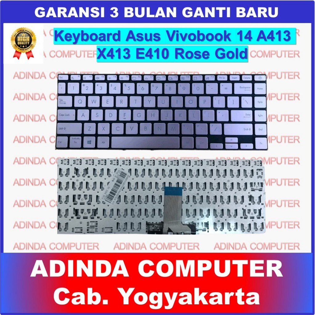 Asus Vivobook 14 A413 X413 E410 K413E K413EA K413EQ K413F K413FA K413 S433 K413 Rose Gold Backlight
