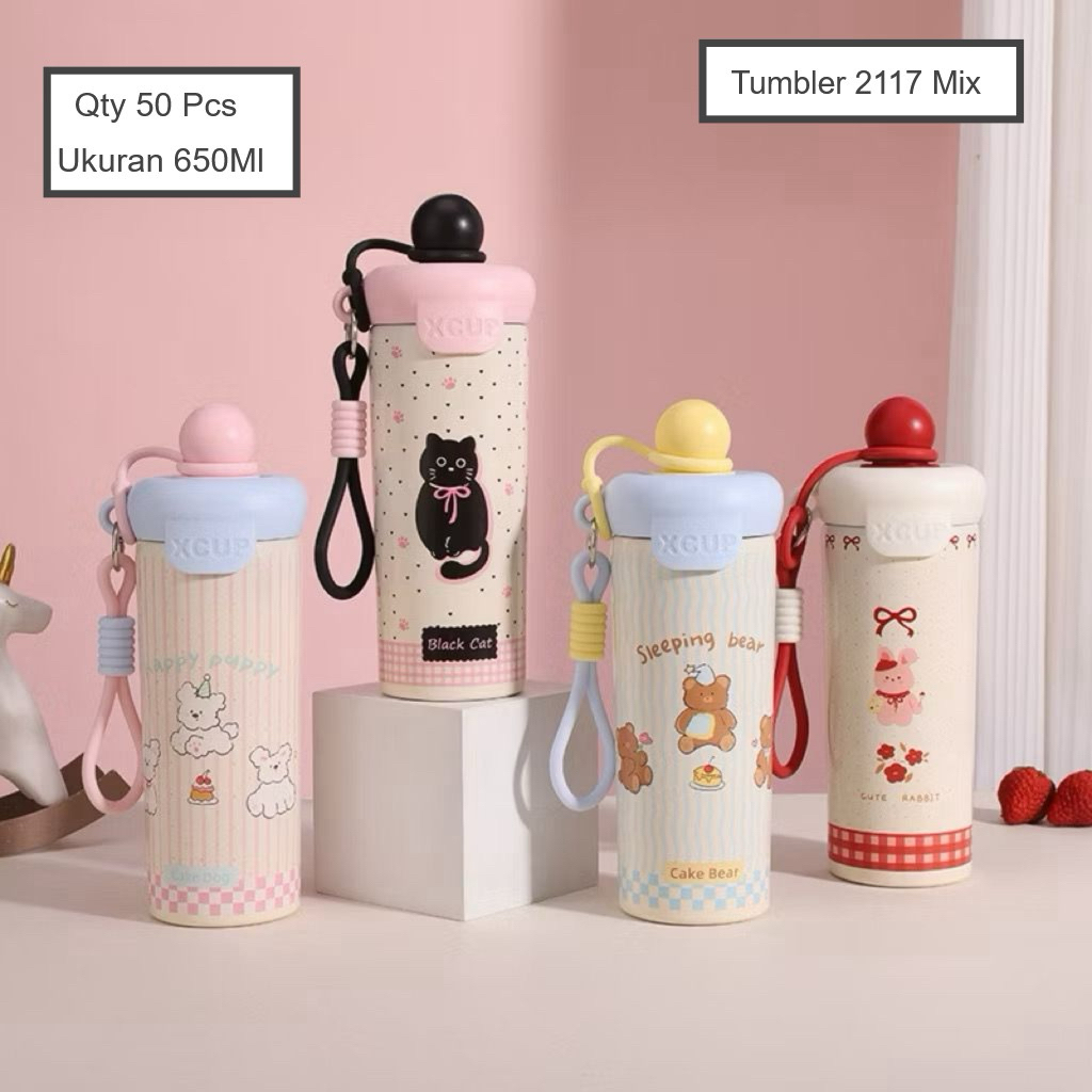 (2117)THERMOS TUMBLR 2117 UK 650ML - น่ารัก, CURRENT VIRAL TUMBLR