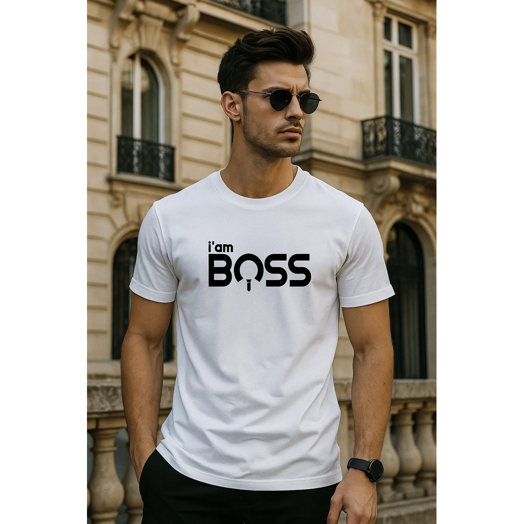 Iam Boss Mens Distro Shirt, Cotton Combed Material, Mens Top, T-Shirt