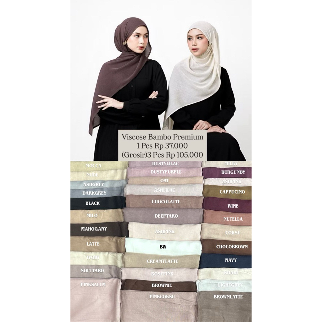 PASHMINA VISCOSE BAMBO PREMIUM