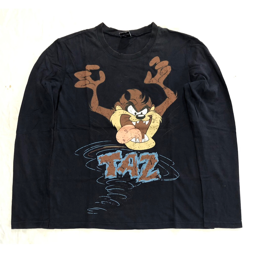 LOONEY TUNES TAZ-MANIA 09s SECOND ORIGINAL LONGSLEVEE TUNES TAZ-MANIA 09s เสื้อยืด