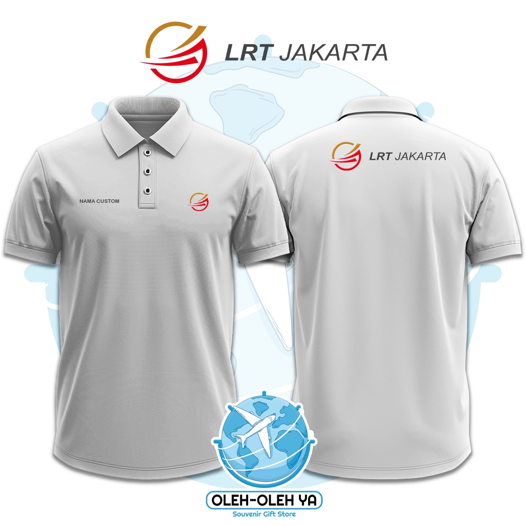 ของที่ระลึก Yes Wangki เสื้อโปโลคอปก Wangki Work Shirt - LRT Indonesia - DTF เย็บปักถักร้อย Screen P