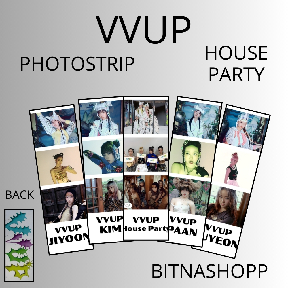 PHOTO STRIP VVUP HOUSE PARTY 2 ด้าน 5 ชิ้น PHOTO STRIPS KPOP UNOFFICIAL JIYOON KIM PAAN SUYEON