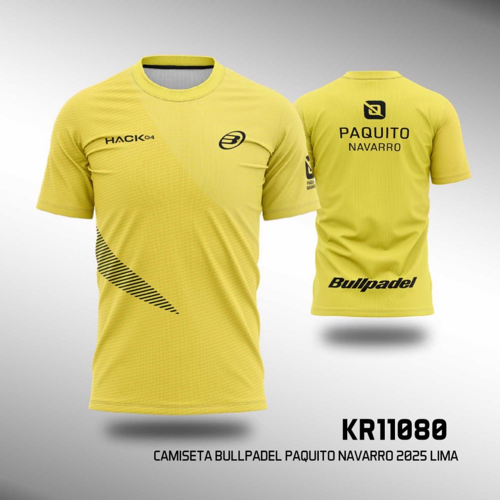 Padel Camiseta Bull Padel Paquito Navarro 2025 เสื้อ Fullprint Unisex KR11080