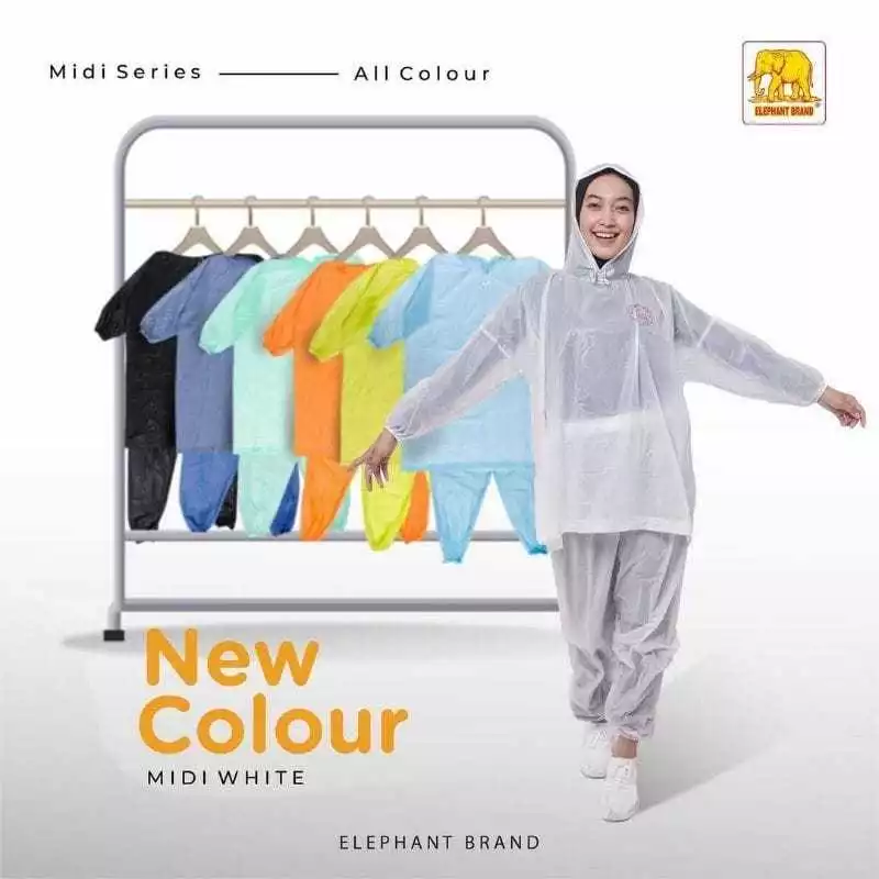 MIDI เสื้อกันฝนผู้ใหญ่แบบชุดเสื้อกางเกง F1067 thumbnail 4