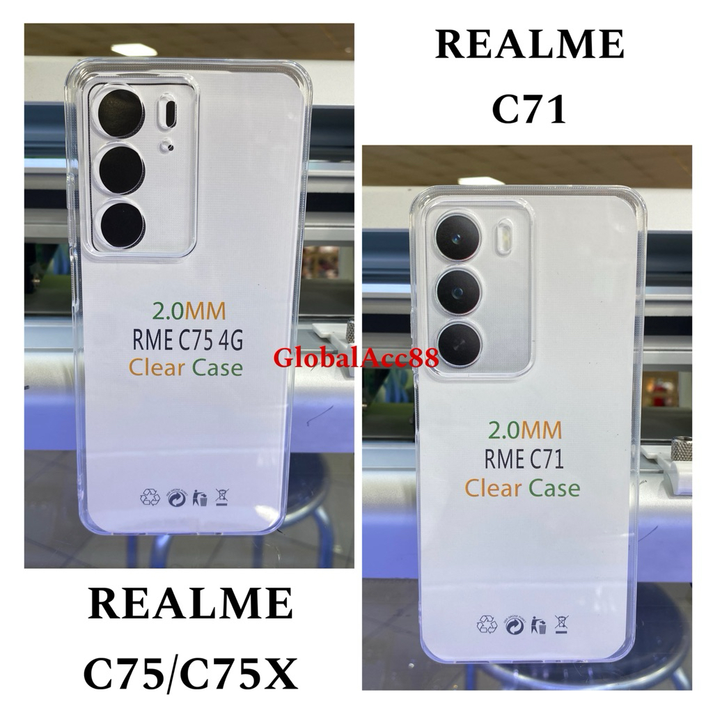 เคสใส HD 2.0 mm REALME C71 / C75 / C75X Premium Softcase Ultra Crystal Clear หนา