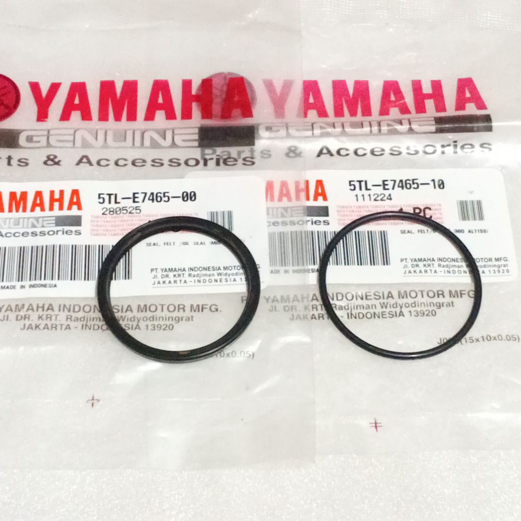 ซีล SIL PULLY PULLEY MIO OLD SPORTY SMILE FINO NOUVO ORIGINAL YAMAHA 5TL E7465 00 5TL E7465 10