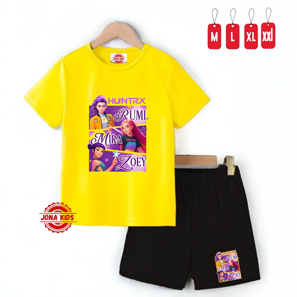 Demon Hunter HuntRX Kpop Motif ชุดเด็ก / เสื้อผ้าเด็ก