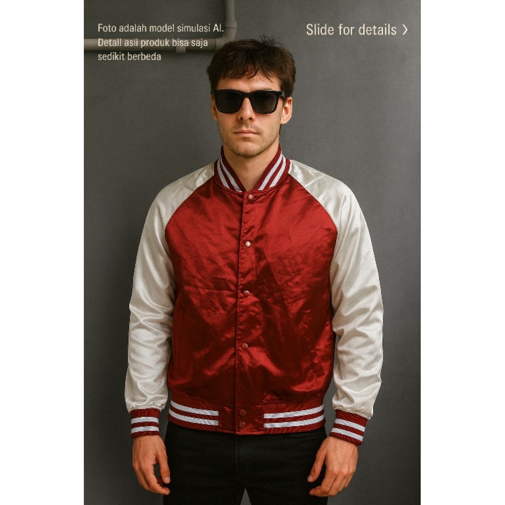 (New one) Jacket 5UK4J4N Plain PRINT ST4R Original Size L over fit XL (P70 x L60)