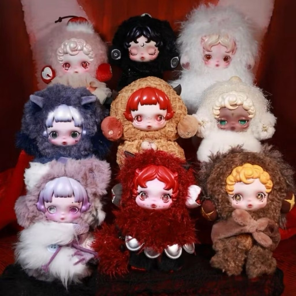 Skull panda v3/skull panda u พบฉัน/bagcharm popmart ต้นฉบับ