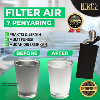 [BELI 2 FREE 1] LURIX Filter Air Kran Kumplit Kapas Pasir Dan Serat Sintetis Bikin Air Keruh Jadi Jernih