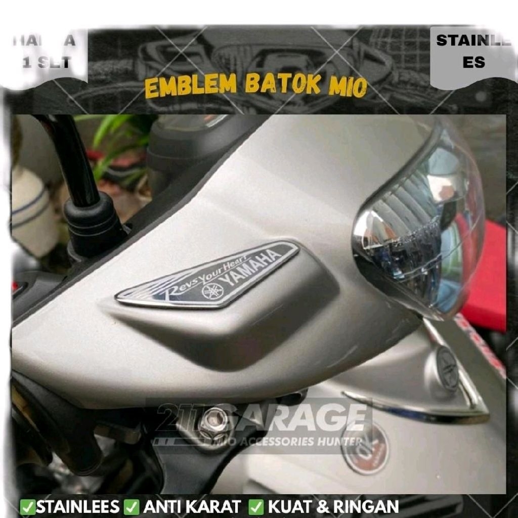 สัญลักษณ์สแตนเลส Yamaha Mio แข็งแรงและเบาสําหรับรถจักรยานยนต์ Mio Series