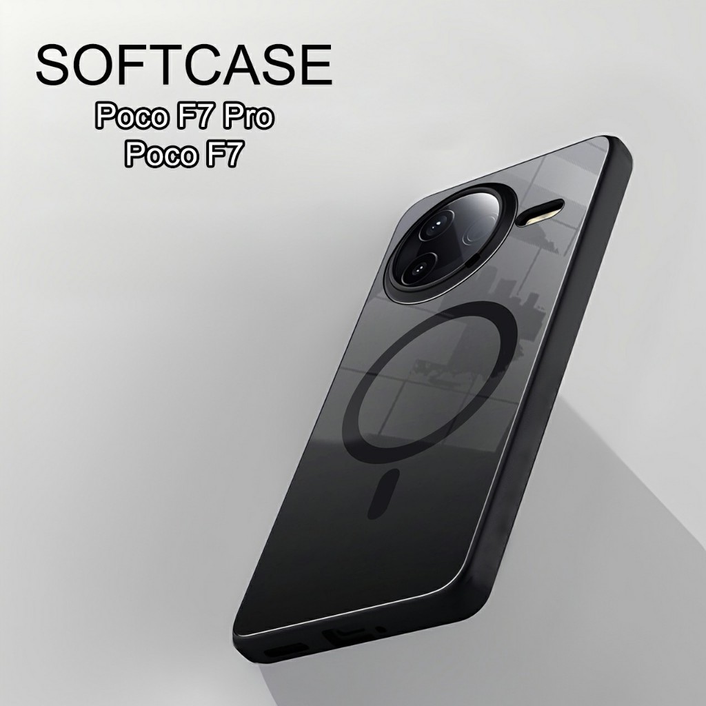 เคส Poco F7 5G | Poco F7 Pro Softcase BLACK CAMERA PROTECTION Casing Case Hp Poco F7 5G | Poco F7 Pr