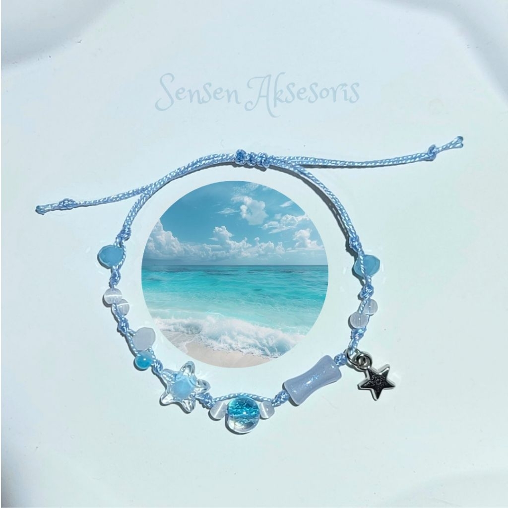 STAR BRACELET/SHINESTRING STRAP BRACELET พร้อม STAR CHARM