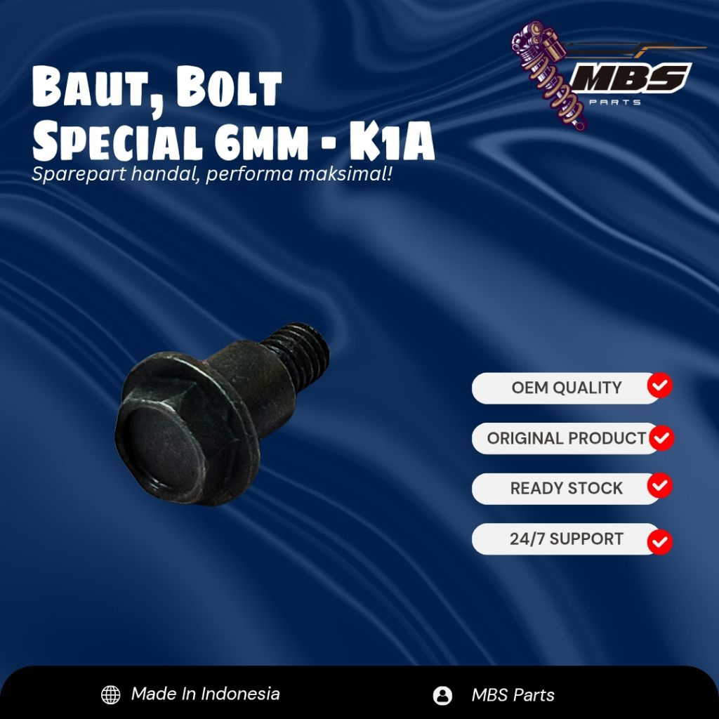 MBS PARTS Bolt พิเศษ 6MM BeAT K1A CB150R Genio Scoopy Vario 160