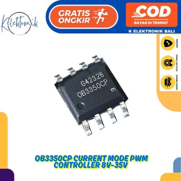 OB3350CP โหมดปัจจุบัน PWM Controller 8V-35V Pwm Dimming แผงทีวี Lcd Monitor