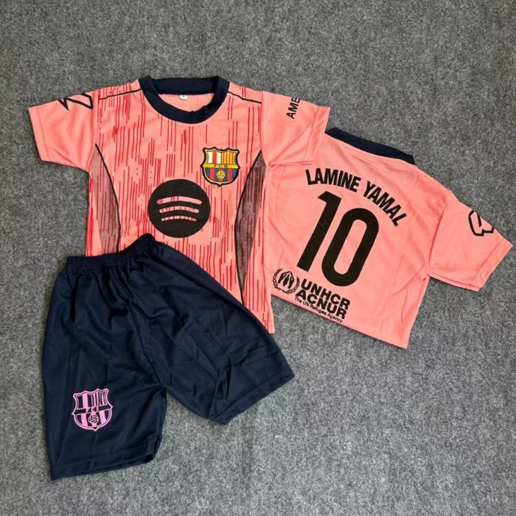 ชุดเสื้อฟุตบอลเด็ก Unk fc. barcelona 2024/2025