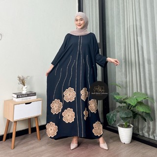 Kaftan Abaya Daisy Premium Rayon Super Jumbo Busui Dress Nyaman Panjang Tebal