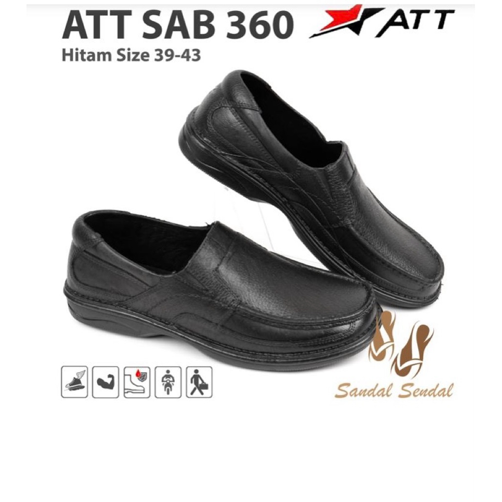 รองเท้า ATT BLACK SAB 360/รองเท้านักเรียน/รองเท้าพักผ่อน