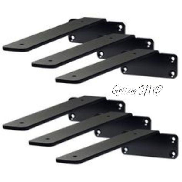 SIKU L-Shaped Iron Wall Shelf Bracket Support Shelf แปรงยาว 25 ซม. ผลไม้สีขาว