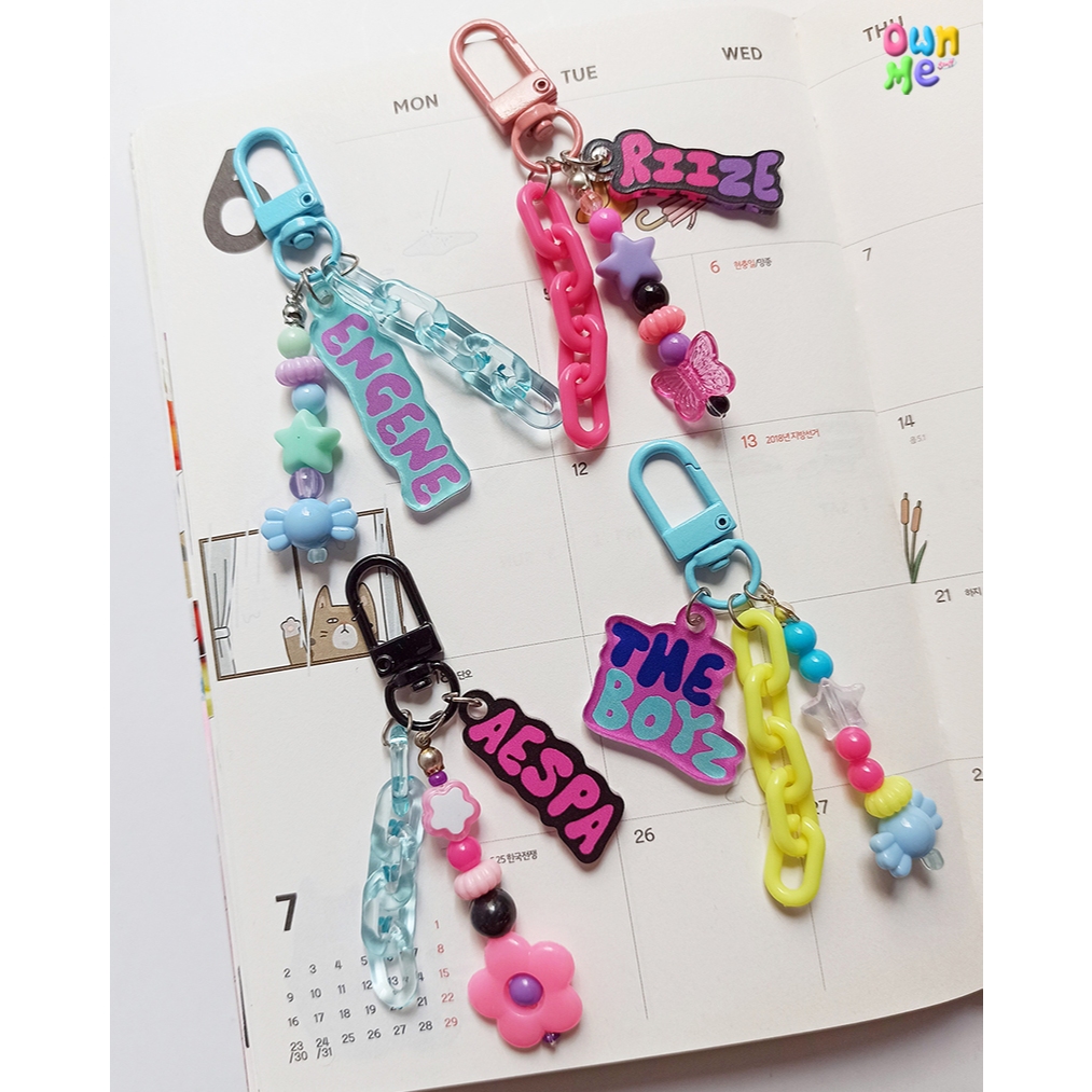 พวงกุญแจ Kpop Beady (rise, aespa, boyz,ene)