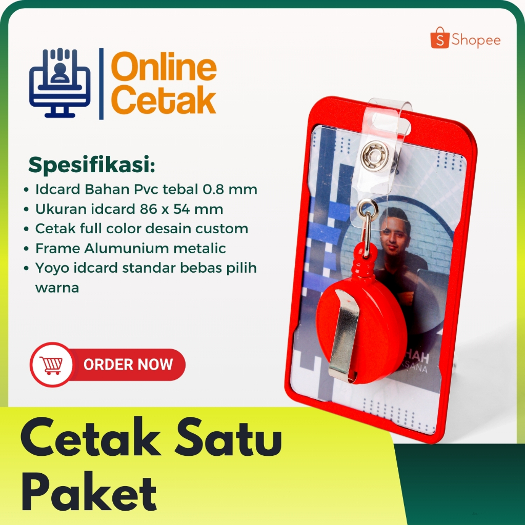 ONE COMPLETE SET ของ ID CARD/YOYO STD/ALUMINUM FRAME