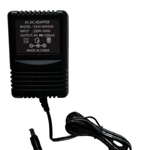 AC DC ADAPTER รุ่น YX41-09V500 9V 500mA ADAPTER 9V 500mA รุ่น YX41-09V500 แจ็ค 5.5 x 2.1-2.5 มม.
