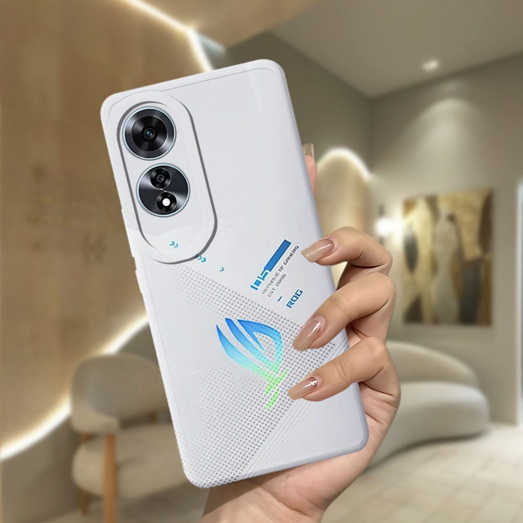 เคสOppo A60 - เคสแฟชั่นOppo A60s Softcase Macaronปกป้องกล้องKesing Hp Casing Hp protector Hp - Nc89