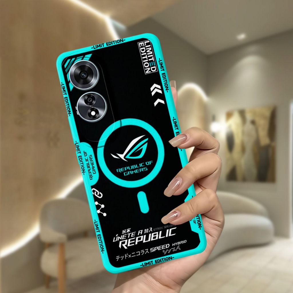 เคสOppo A60 - เคสแฟชั่นOppo A60s Softcase Macaronปกป้องกล้องKesing Hp Casing Hp protector Hp - Nc89