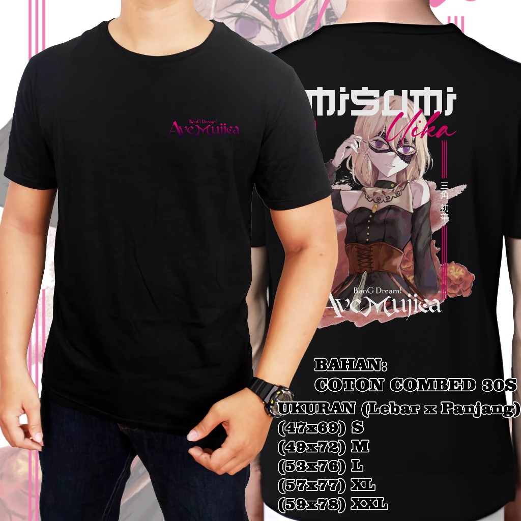 เสื้อยืดเกม Ave Mujica Misumi Uika 01 - เสื้อ Wibu - เสื้อ Otaku - เสื้อเชิ้ตผู้ชาย