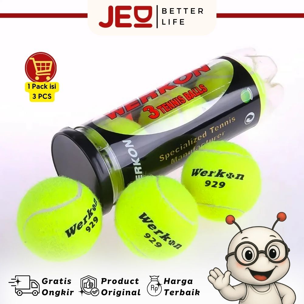 Werkon Tennis Ball / Tennis Ball บรรจุ 3 / Tube Baseball Ball B-5500