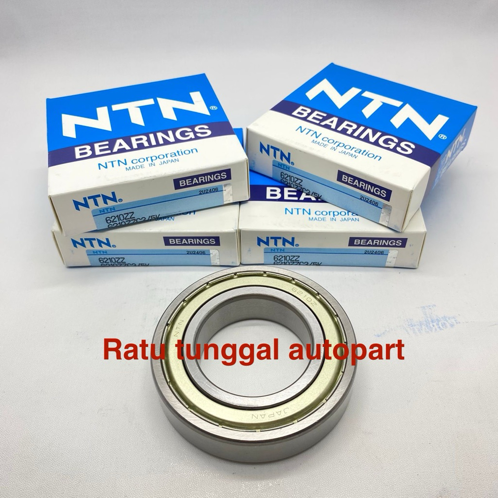 BEARING 6210 ZZ NTN IRON CAP DIMENSIONS 50x90x20MM 6210ZZ NTN
