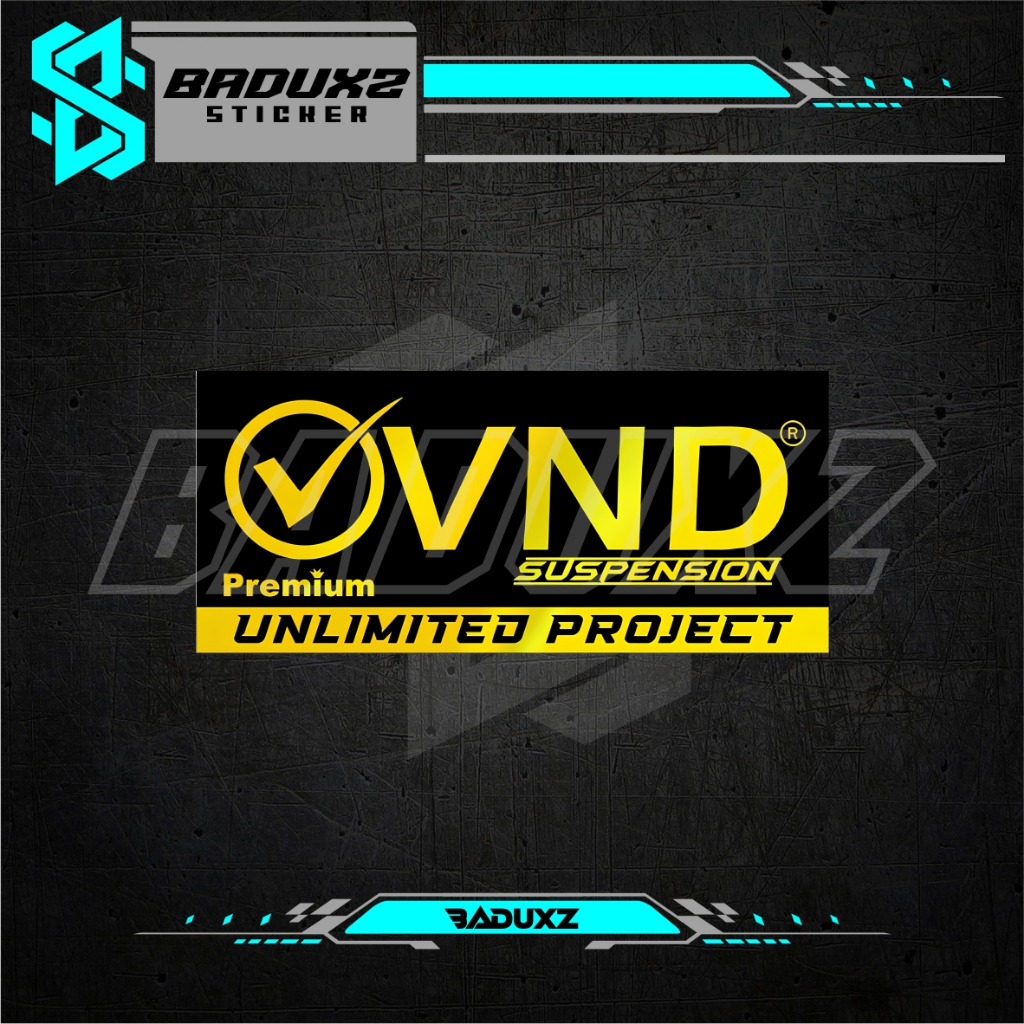VND HOLOGRAM hockbreaker/Suspension Limited Gold Series Sticker VND SUSPENSION Sticker Racing | สติ๊
