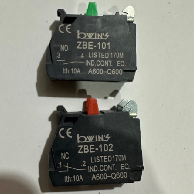 ติดต่อ BLOCK / ติดต่อ BLOCK ZBE-101 / ZBE-102 BWINS NO & NC XB4 XB5 SERIES