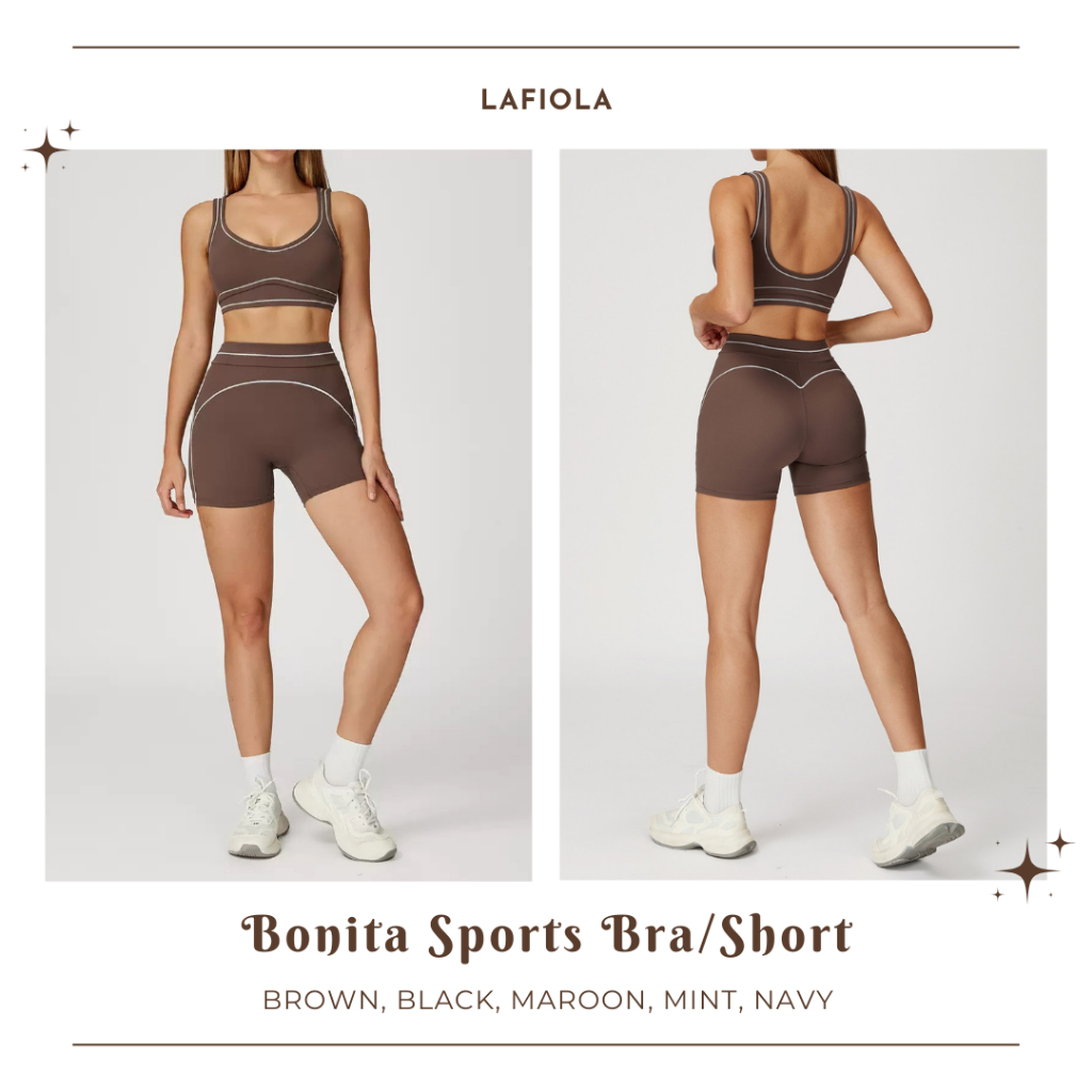 LAFIOLA - BONITA SPORTS BRA หรือ SHORT Yoga Pilates Gym SPORTS
