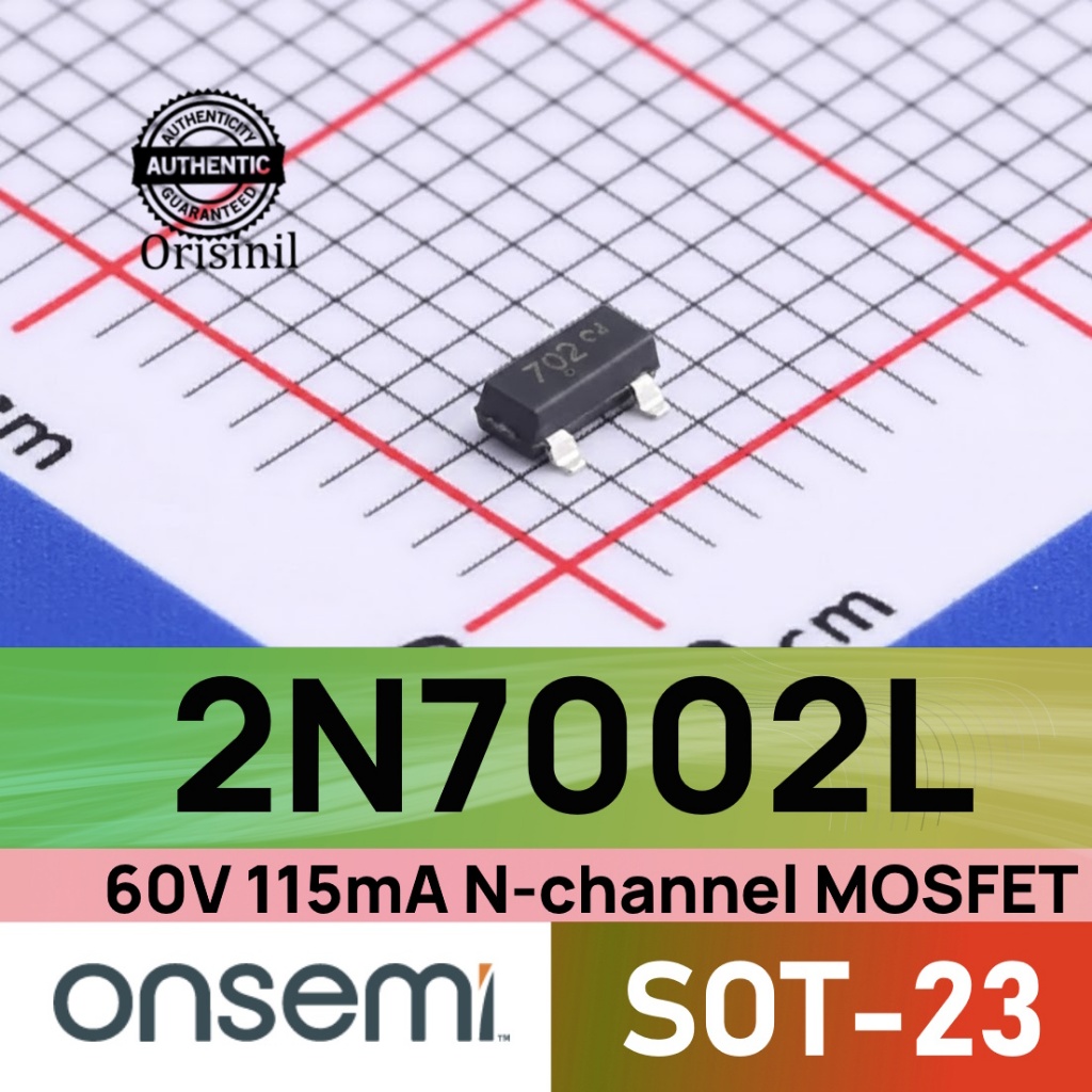 2N7002L 60V 115mA N-channel MOSFET 702 2N7002 SOT-23 onsemi