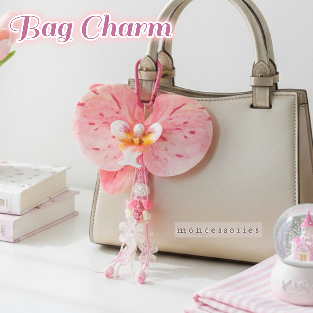 GANTUNGAN MONCE Orchid Bag Charm Orchid Bag Hanger