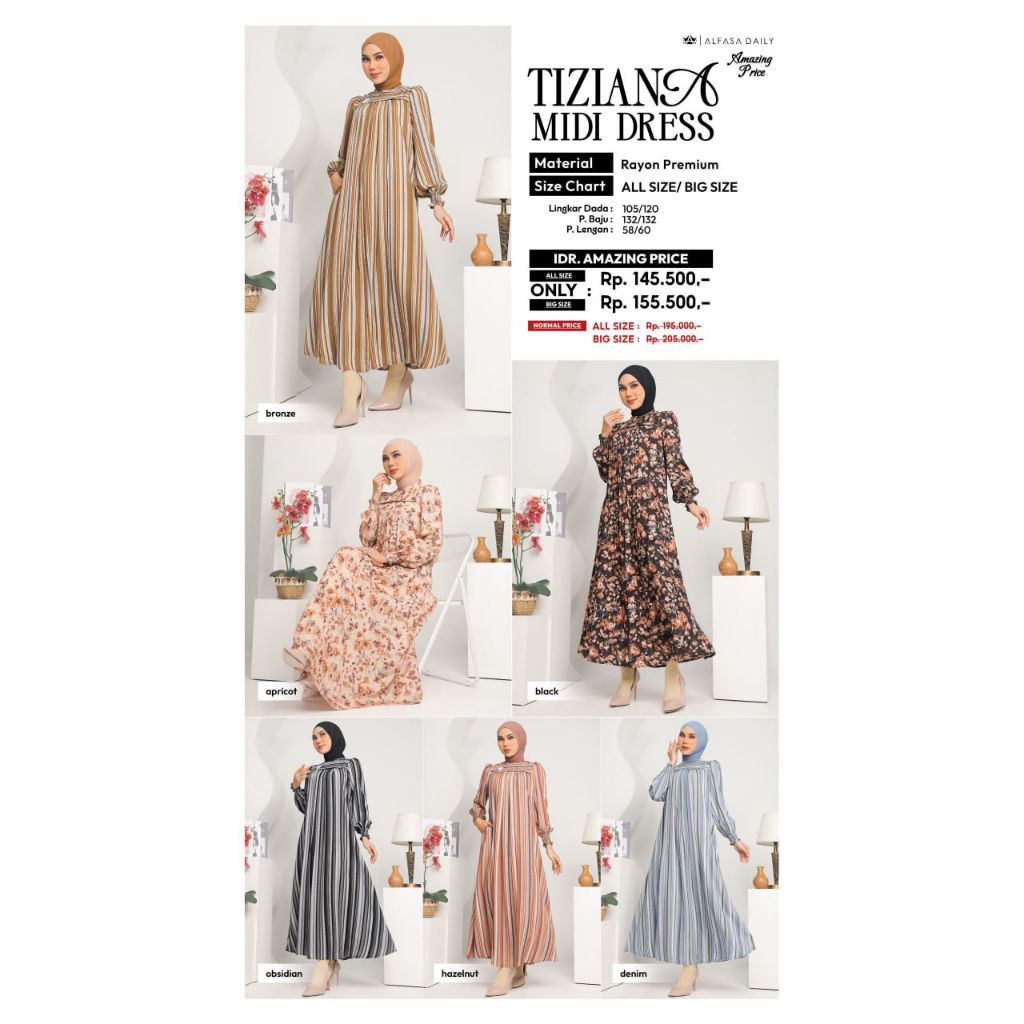 ราคาที่น่าทึ่ง | TIZIANA MIDI DRESS MOTIF