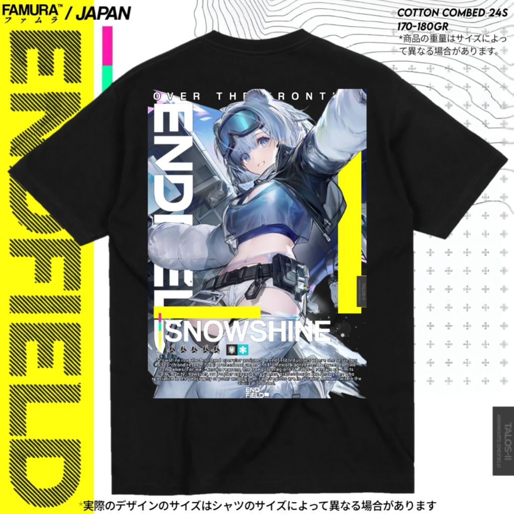เสื้อยืด FIMURA / เสื้อเกม Snowshine Arknights Endfield