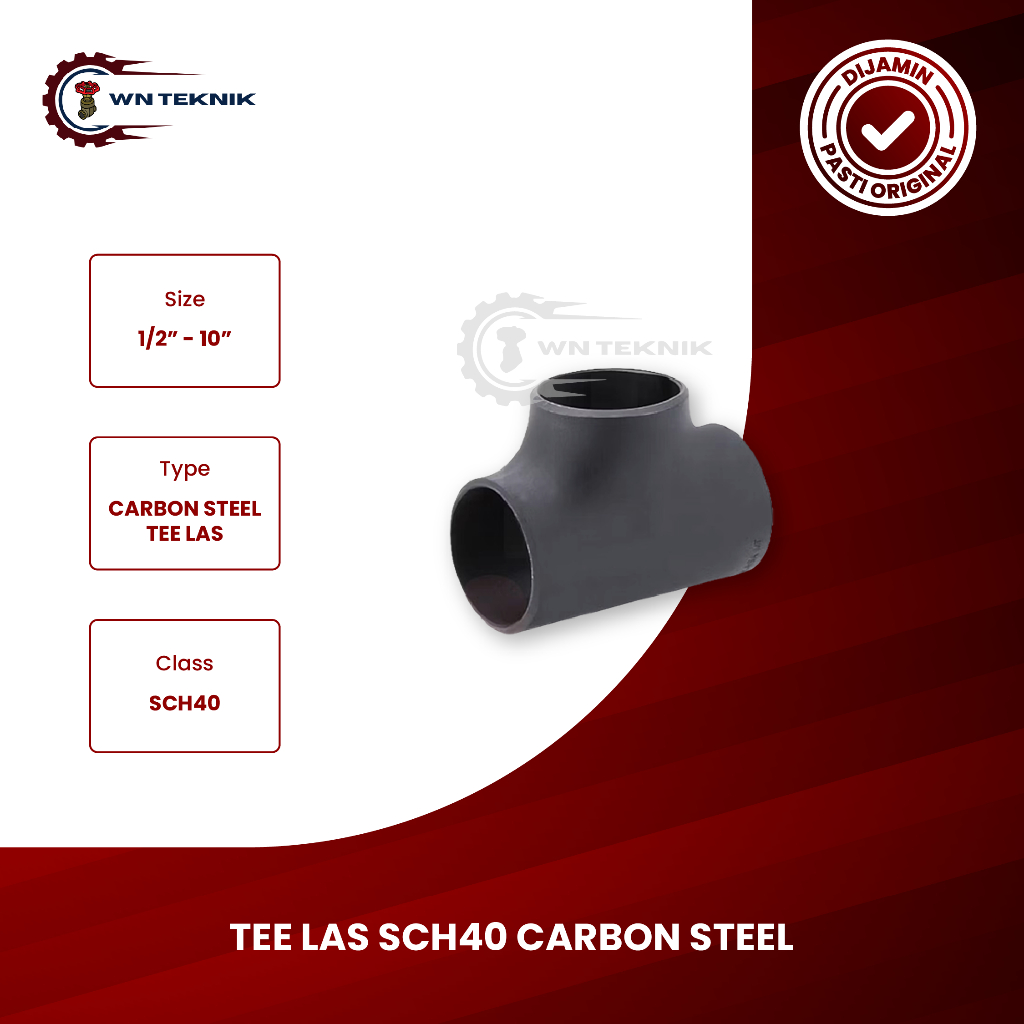 SCH40 CARBON STEEL WELDING TEE 1/2" INCH - 2" INCH