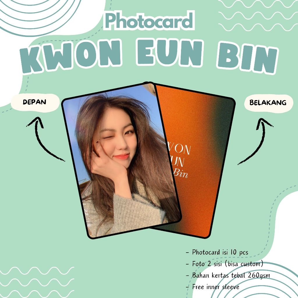 (10 ชิ้น) KWON E UN BIN PHOTOCARDS