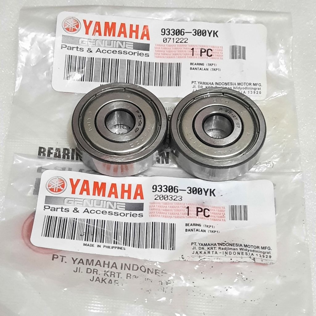 แบริ่ง laher 6300 ล้อหน้าทั้งหมด matic nmax aerox f1zr fizr jupiter z เดิม 93306-300YK KH1