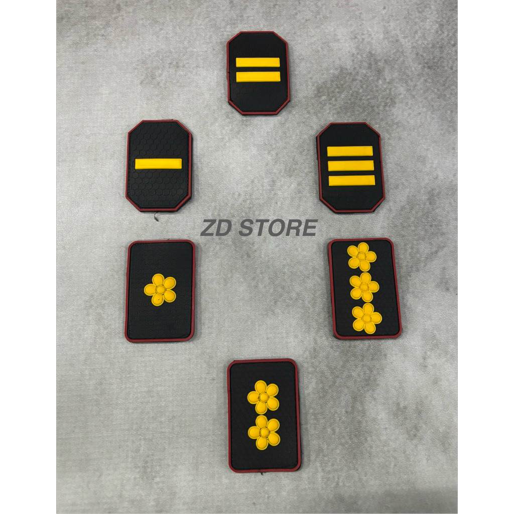 3D Patch สําหรับ OFFICER และ POLICE OFFICE RANK/Rurber Patch Rank
