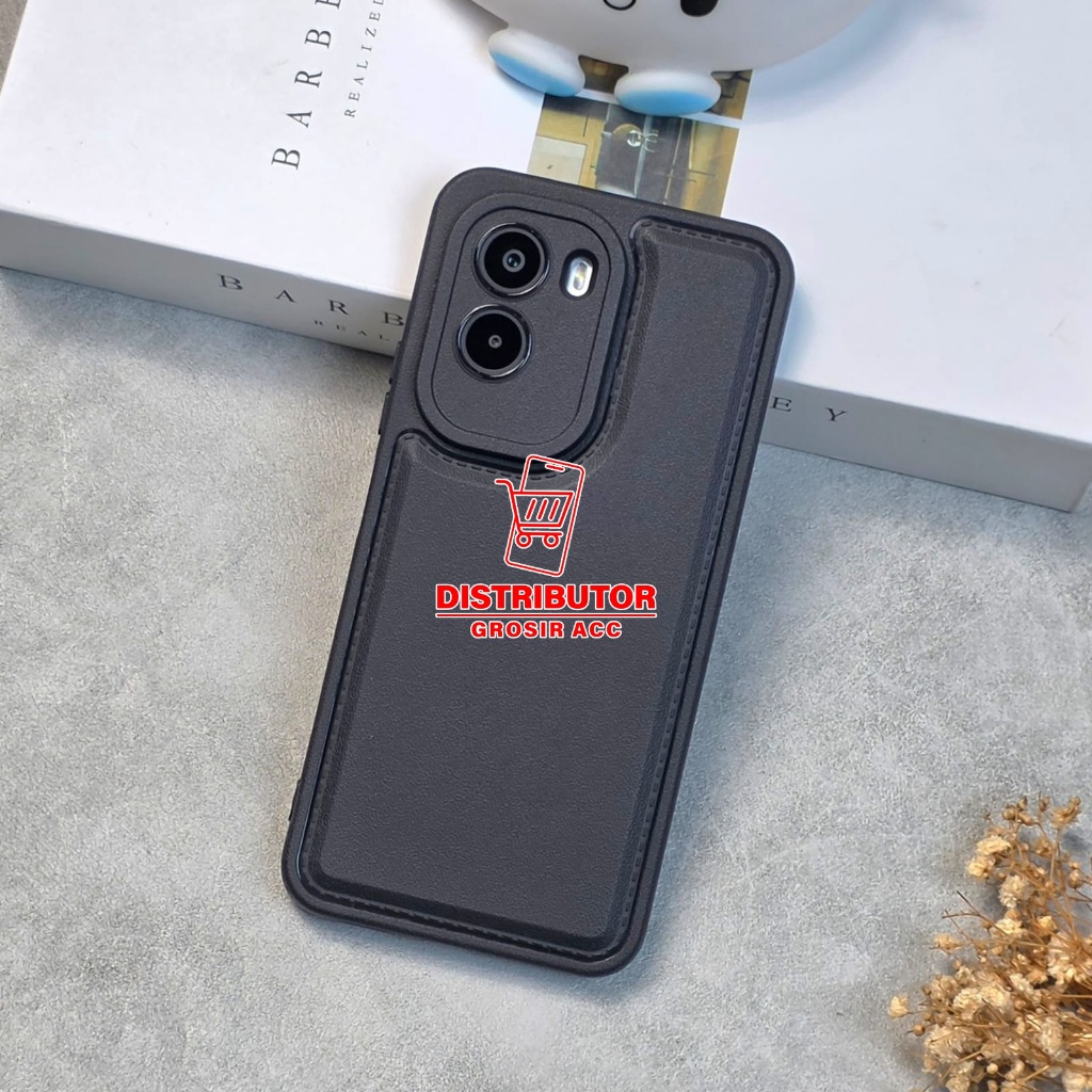 POCO M7 4G CASE LEATHER PRO CASE สีดํา POCO M7 4G