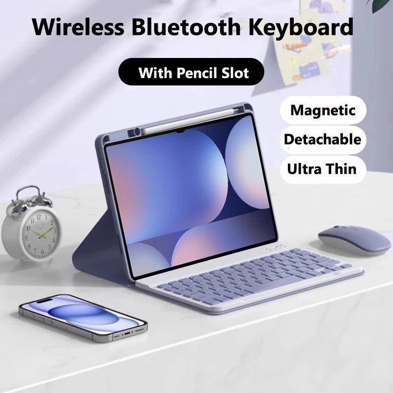 INFINIX XPAD 20 PRO 12 INCH LEATHER CASE SMART คีย์บอร์ดไร้สายเมาส์ชุดฝาครอบ