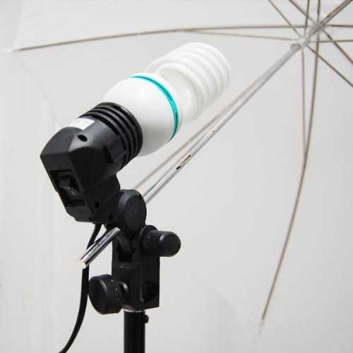 E27 Socket Photo Lamp Holder with Umbrella Holder - HQ-DZ001